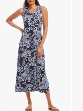 Karen Kane Nancy Paisley Jersey Dress 3X